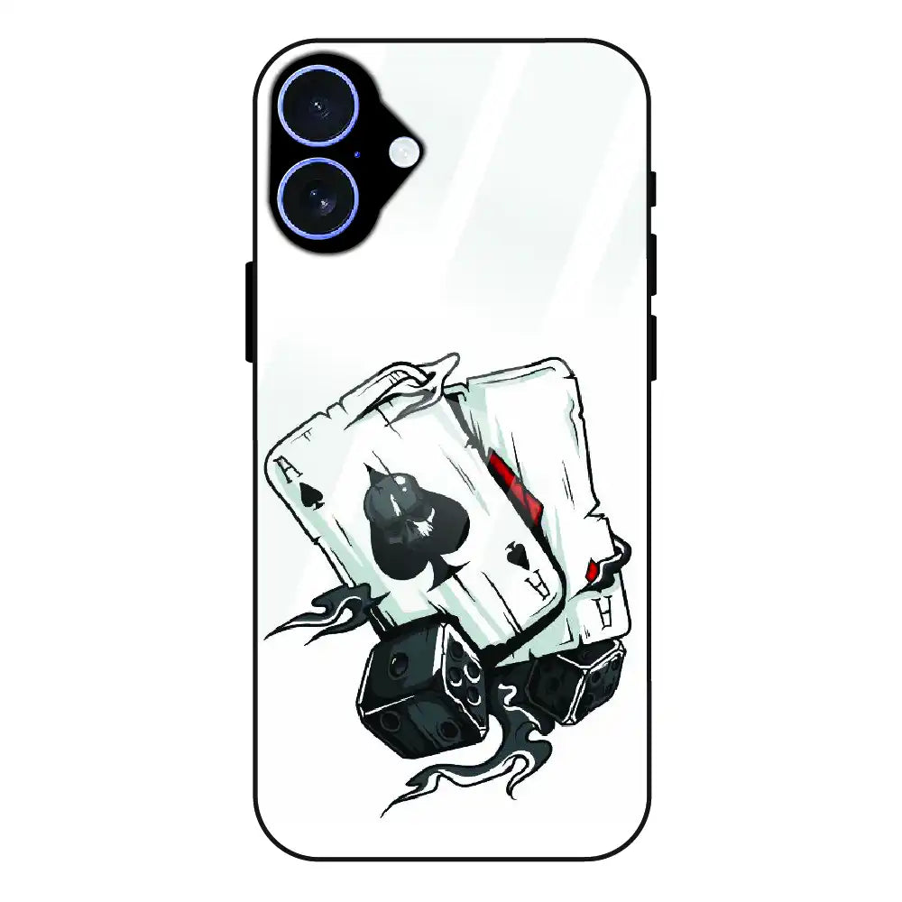 Aces & Dice - Glass Case For Apple iPhone 16