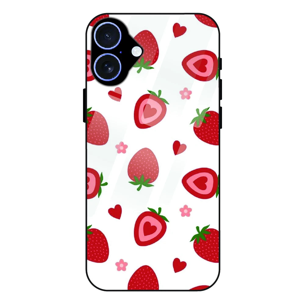 Strawberry - Glass Case For Apple iPhone 16