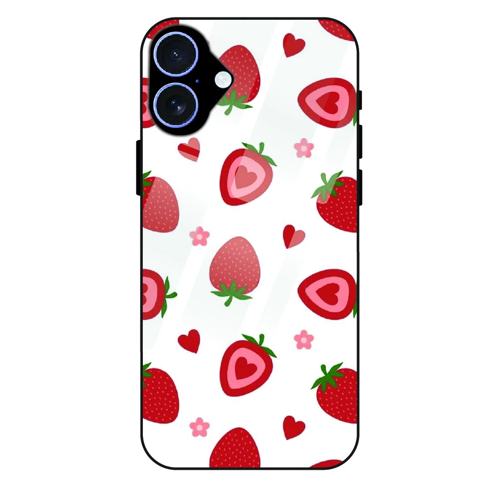 Strawberry - Glass Case For Apple iPhone 16 Plus