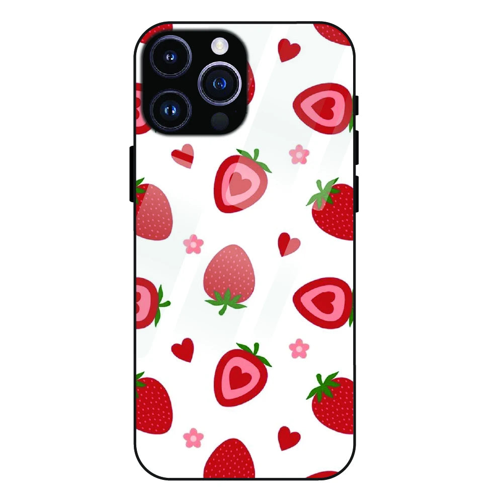 Strawberry - Glass Case For Apple iPhone 16 Pro