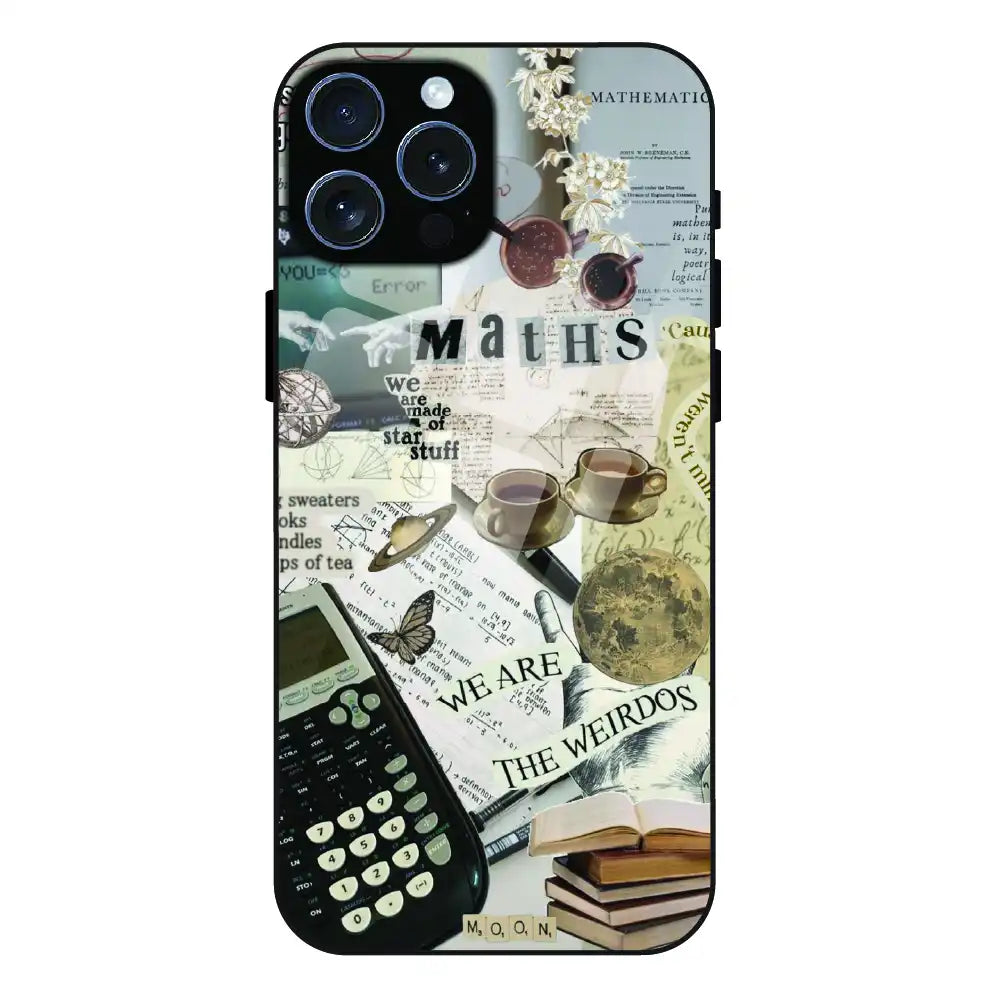 Study Vibes Maths - Glass Case For Apple iPhone 16 Pro Max