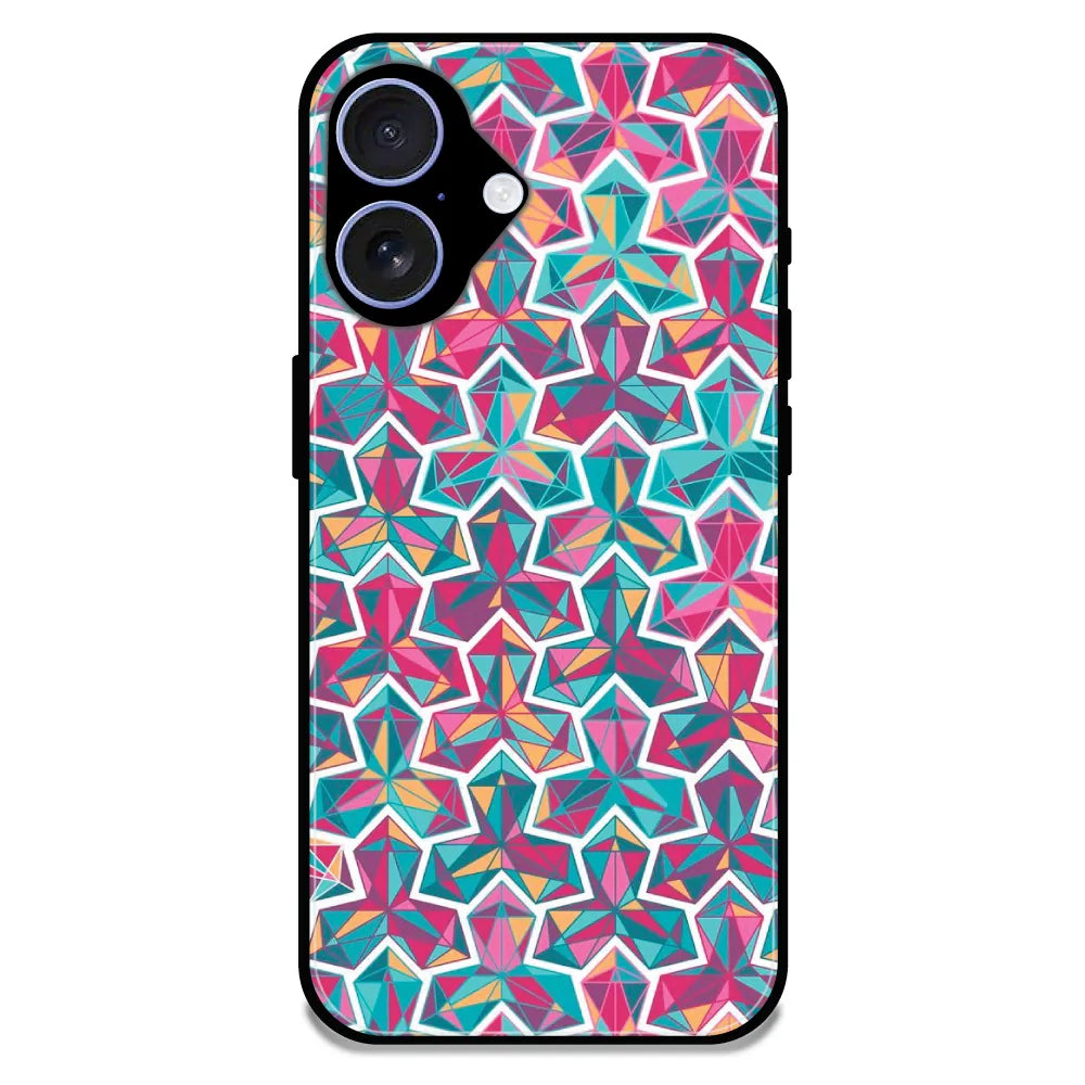 Colorful Abstract - Glossy Metal Silicone Case For Apple iPhone Models