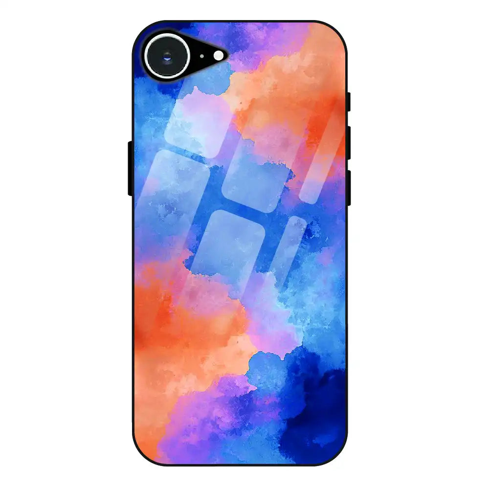 Abstract Pastel Cloud Geometry - Glass Case For Apple iPhone 16e