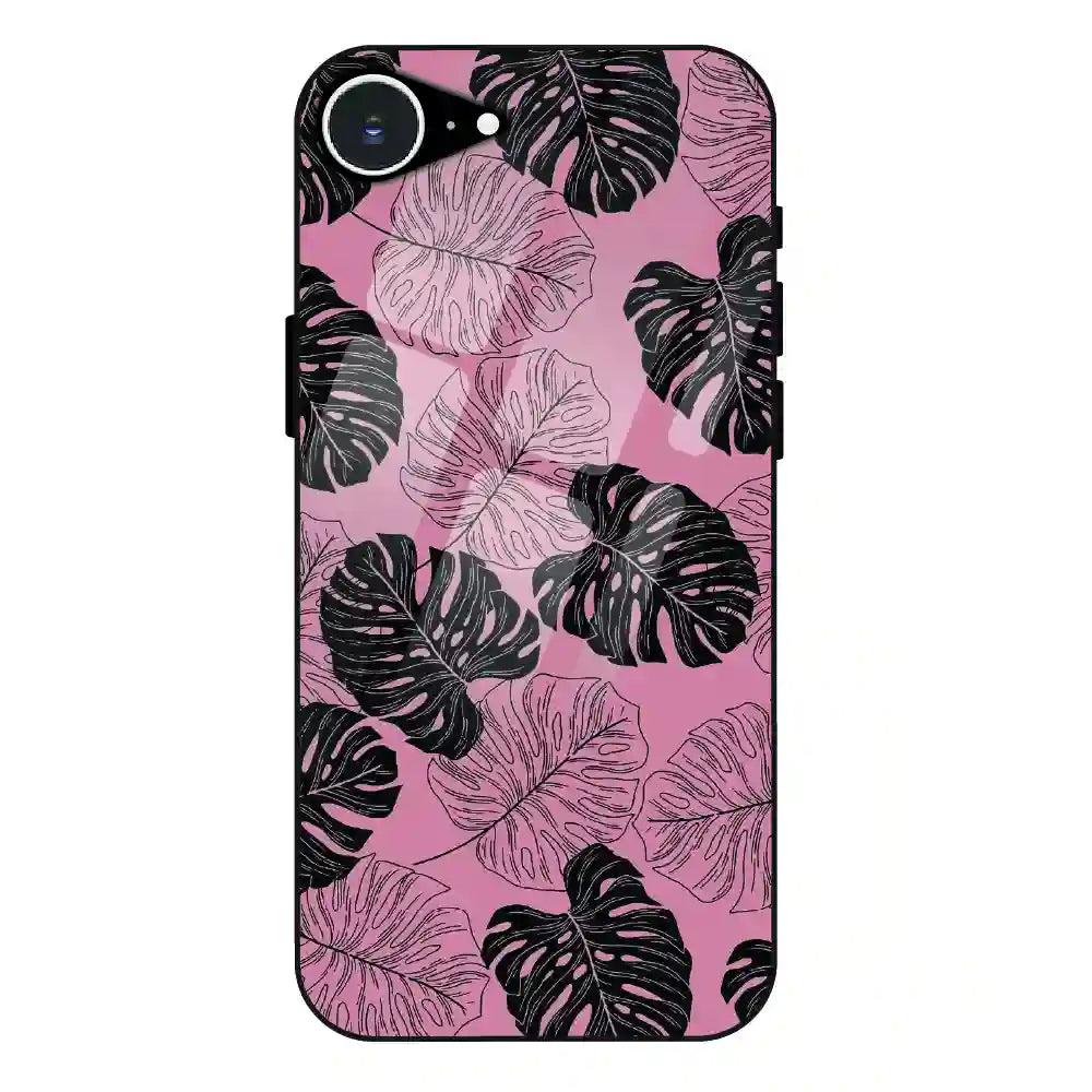 Tropical Monstera Leaf Pattern - Glass Case For Apple iPhone 16e