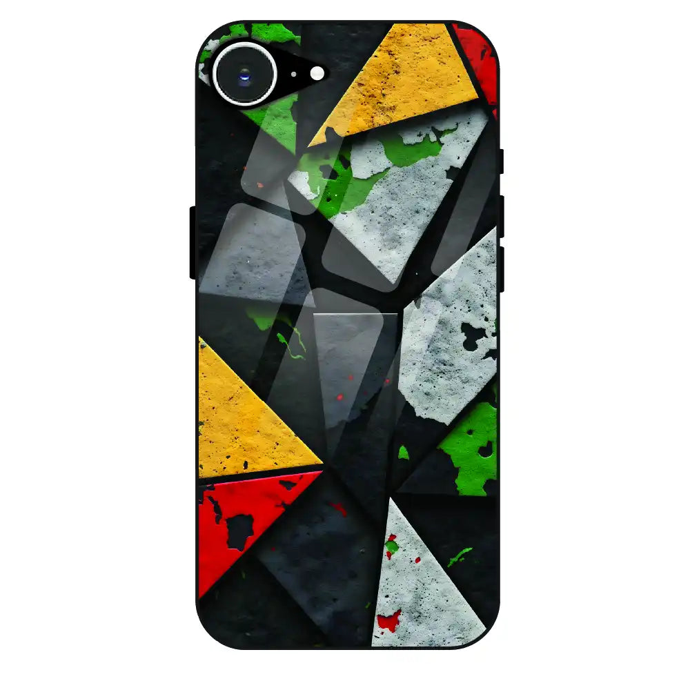 Urban Geometric Color - Glass Case For Apple iPhone 16e