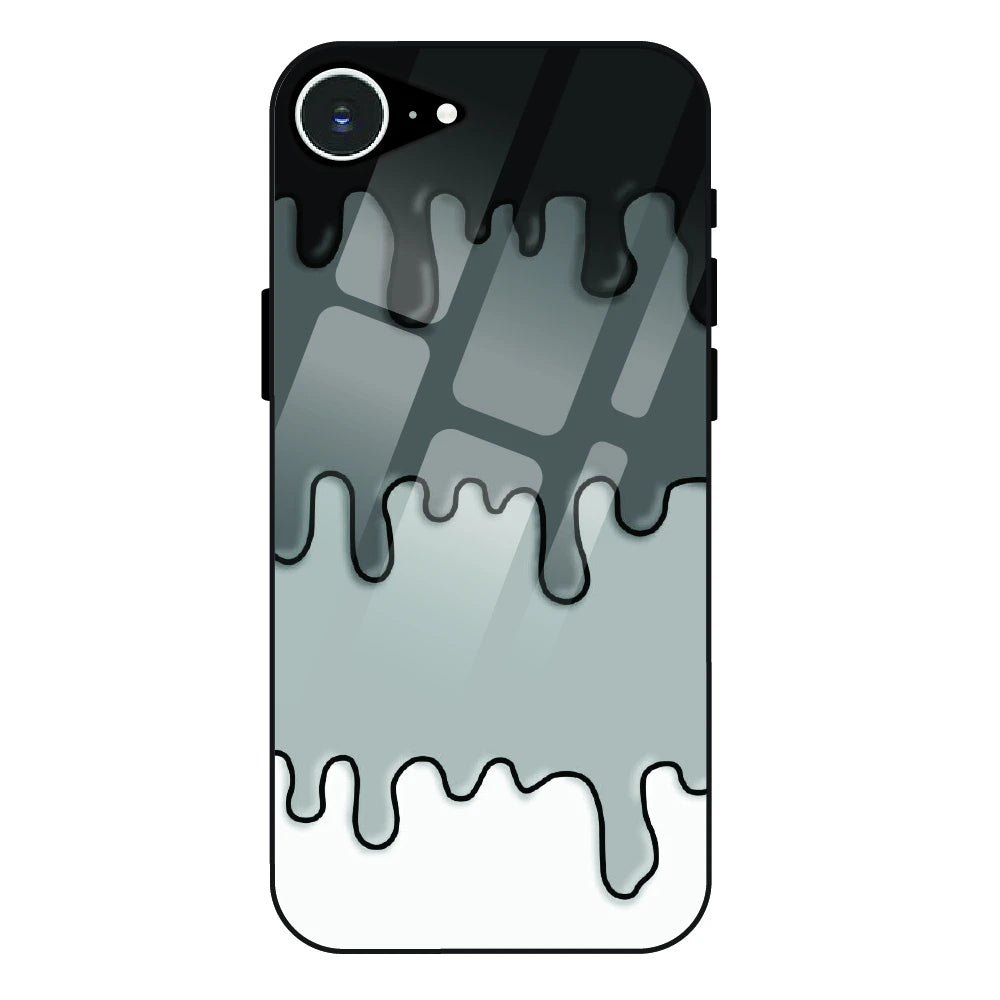Smoky Drip Abstract - Glass Case For Apple iPhone 16e