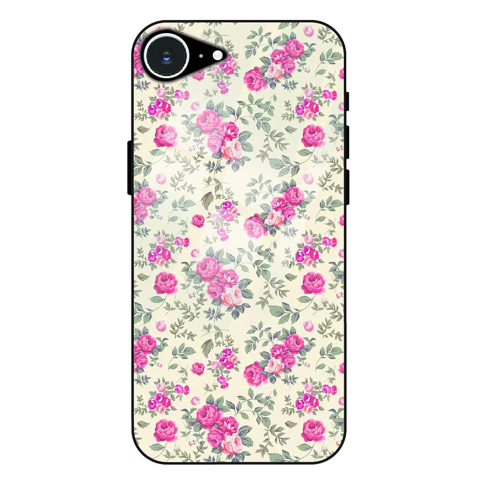 Vintage Rose Meadow - Glass Case For Apple iPhone 16e