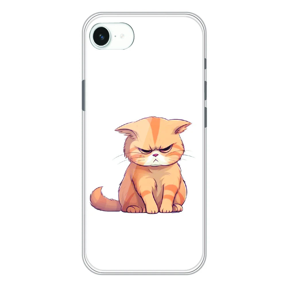 Grumpy Ginger Cat - Printed Silicone Case For Apple iPhone 16e