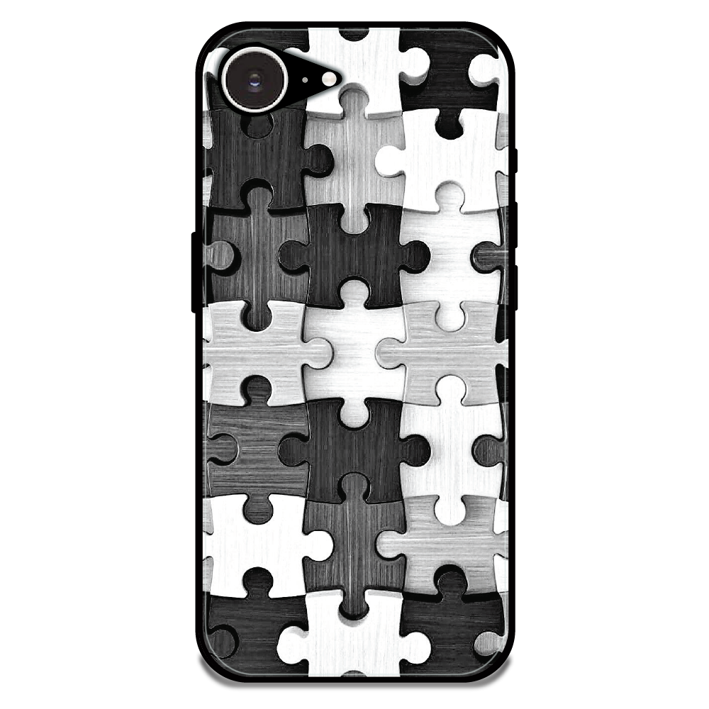 Maze - Glossy Metal Silicone Case For Apple iPhone Models