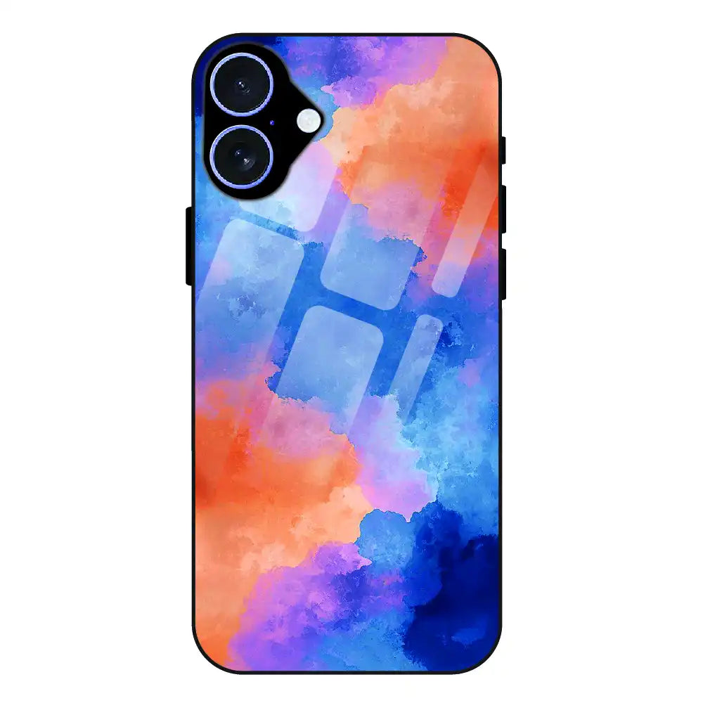 Abstract Pastel Cloud Geometry - Glass Case For Apple iPhone 17