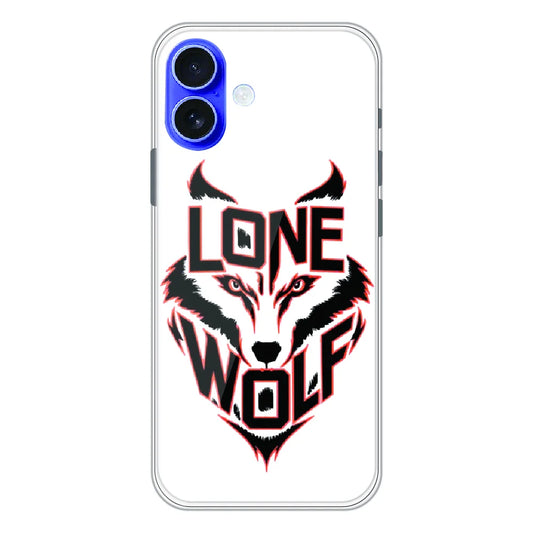 Lone Wolf Power Art - Printed Silicone Case For Apple iPhone 17