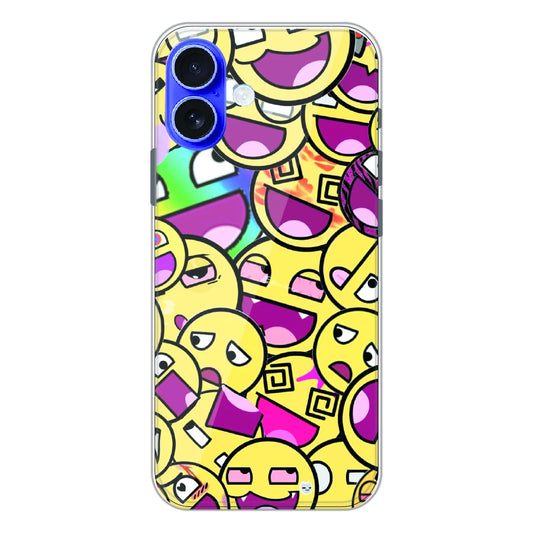 Emoji Chaos Pop Art - Printed Silicone Case For Apple iPhone 17