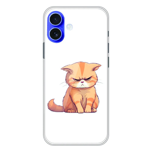 Grumpy Ginger Cat - Printed Silicone Case For Apple iPhone 17