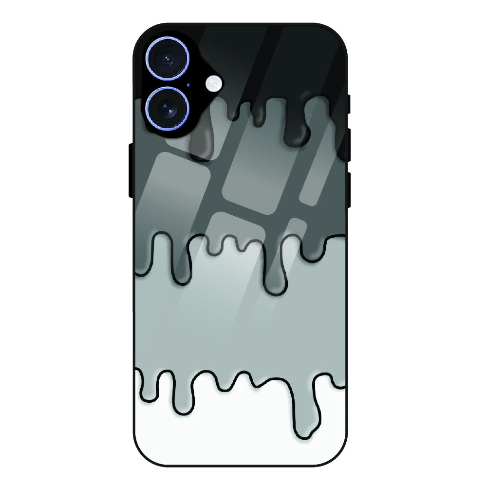 Smoky Drip Abstract - Glass Case For Apple iPhone 17