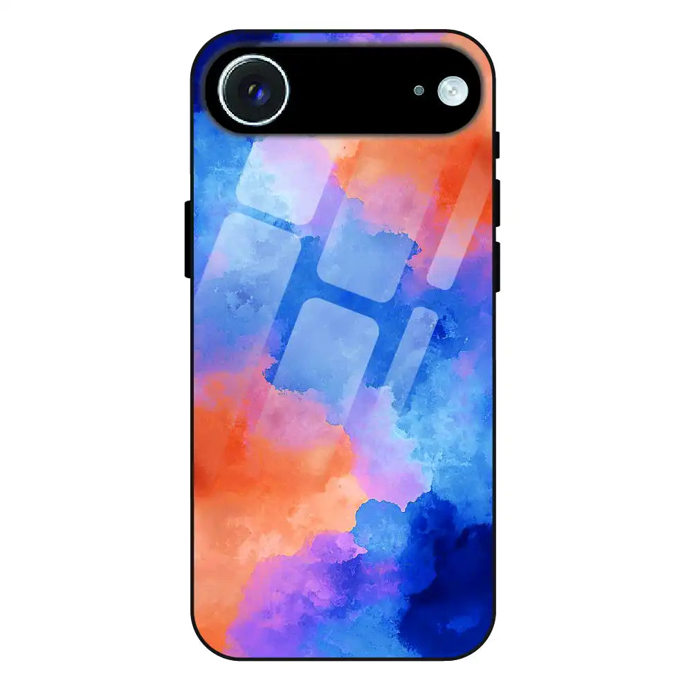 Abstract Pastel Cloud Geometry - Glass Case For Apple iPhone Air