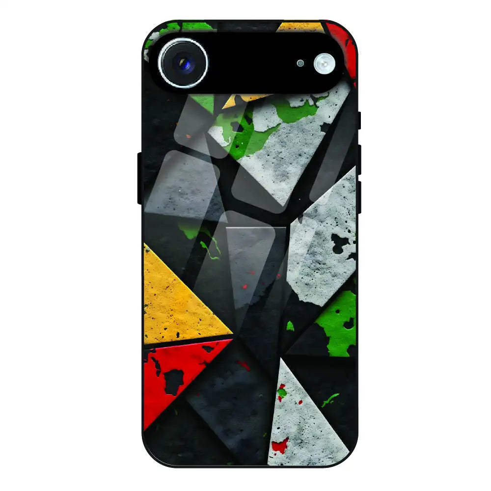 Urban Geometric Color - Glass Case For Apple iPhone Air