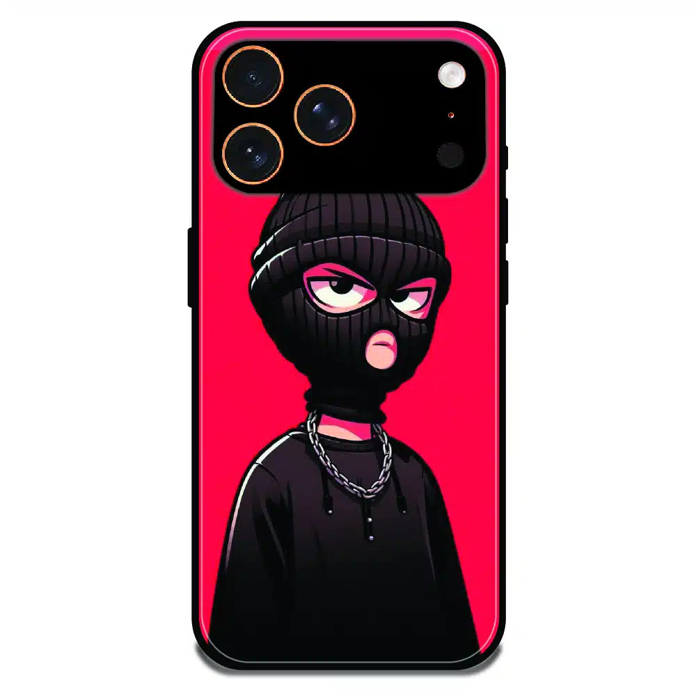 Masked Rebel Street Art - Glossy Metal Silicone Case For Apple iPhone 17 Pro Max