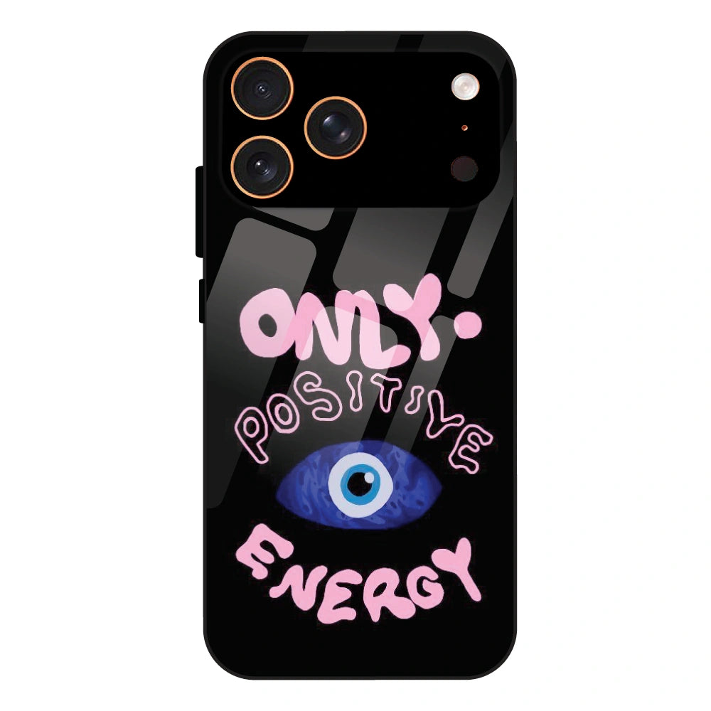 Only Positive Energy Evil Eye - Glass Case For Apple iPhone 17 Pro Max