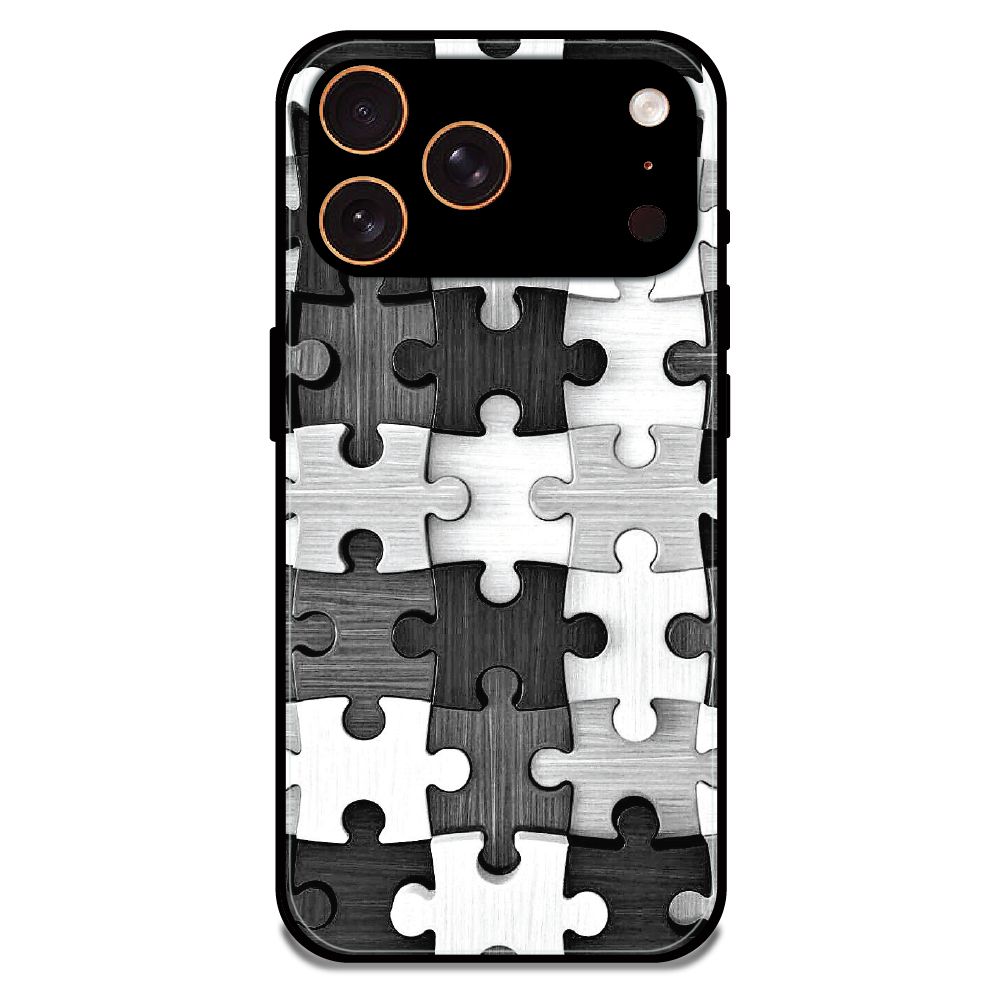 Maze - Glossy Metal Silicone Case For Apple iPhone 17 Pro Max