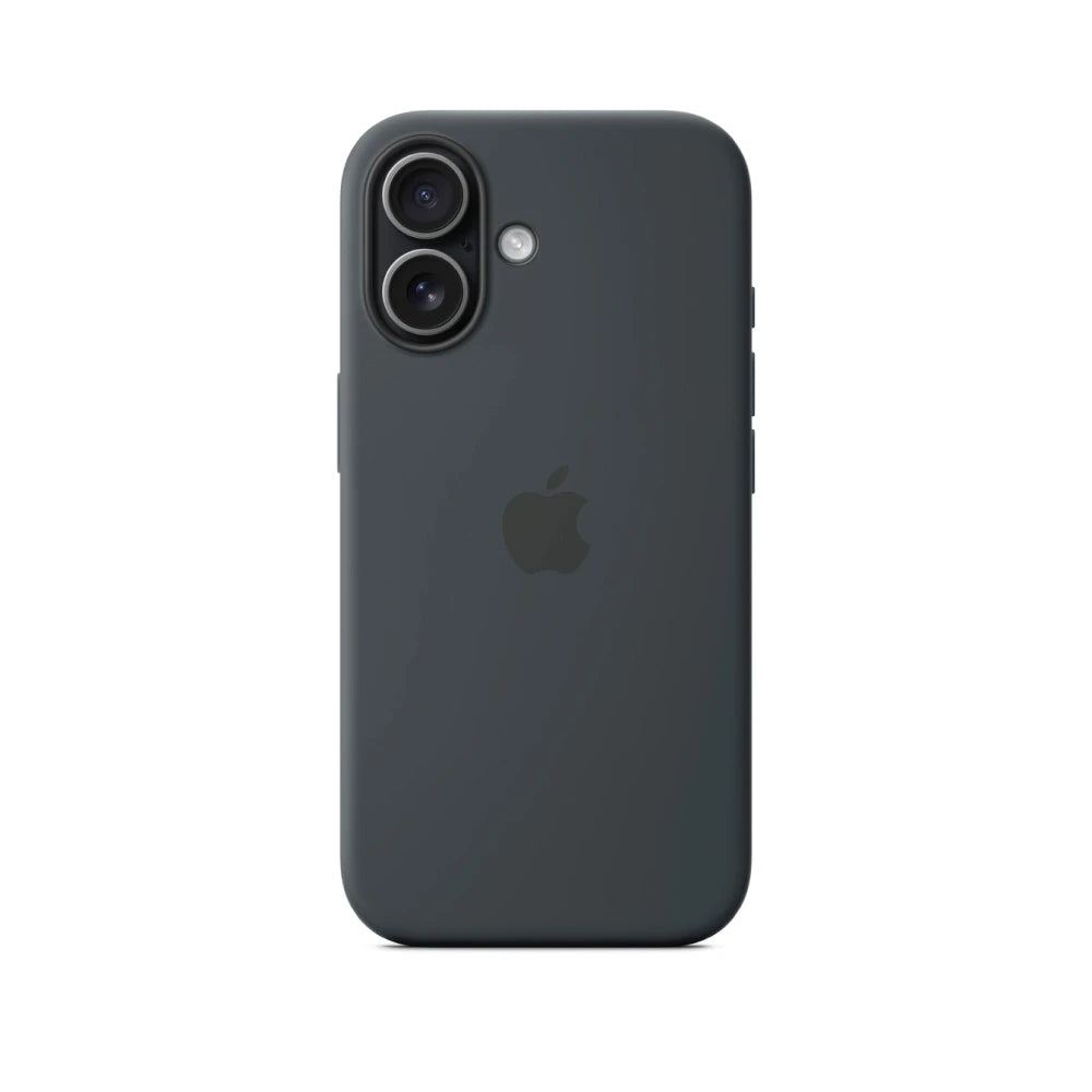 Black Liquid Silicone Case For Apple iPhone 17