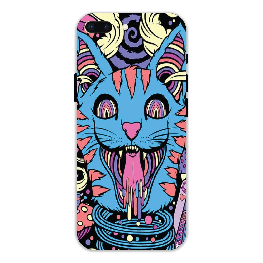 Cat Psychedelic Art Hard Case Apple IPhone 8 Plus Models