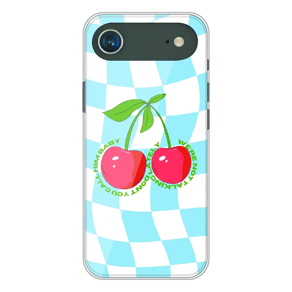 Cherry Pop Checkerboard - Printed Silicone Case For Apple iPhone Air