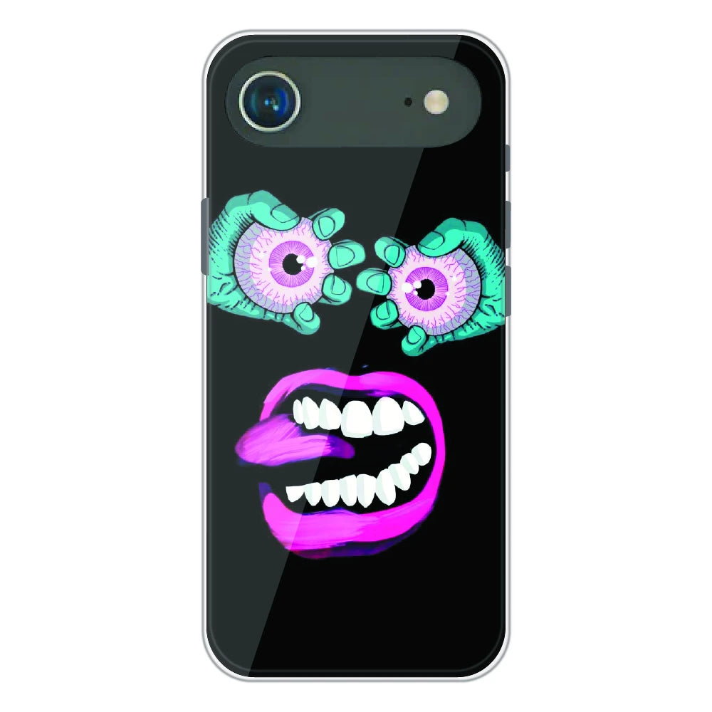 Neon Eyeball Pop Art - Printed Silicone Case For Apple iPhone Air