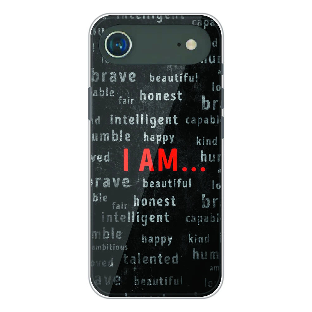 I Am Affirmation Quote - Printed Silicone Case For Apple iPhone Air