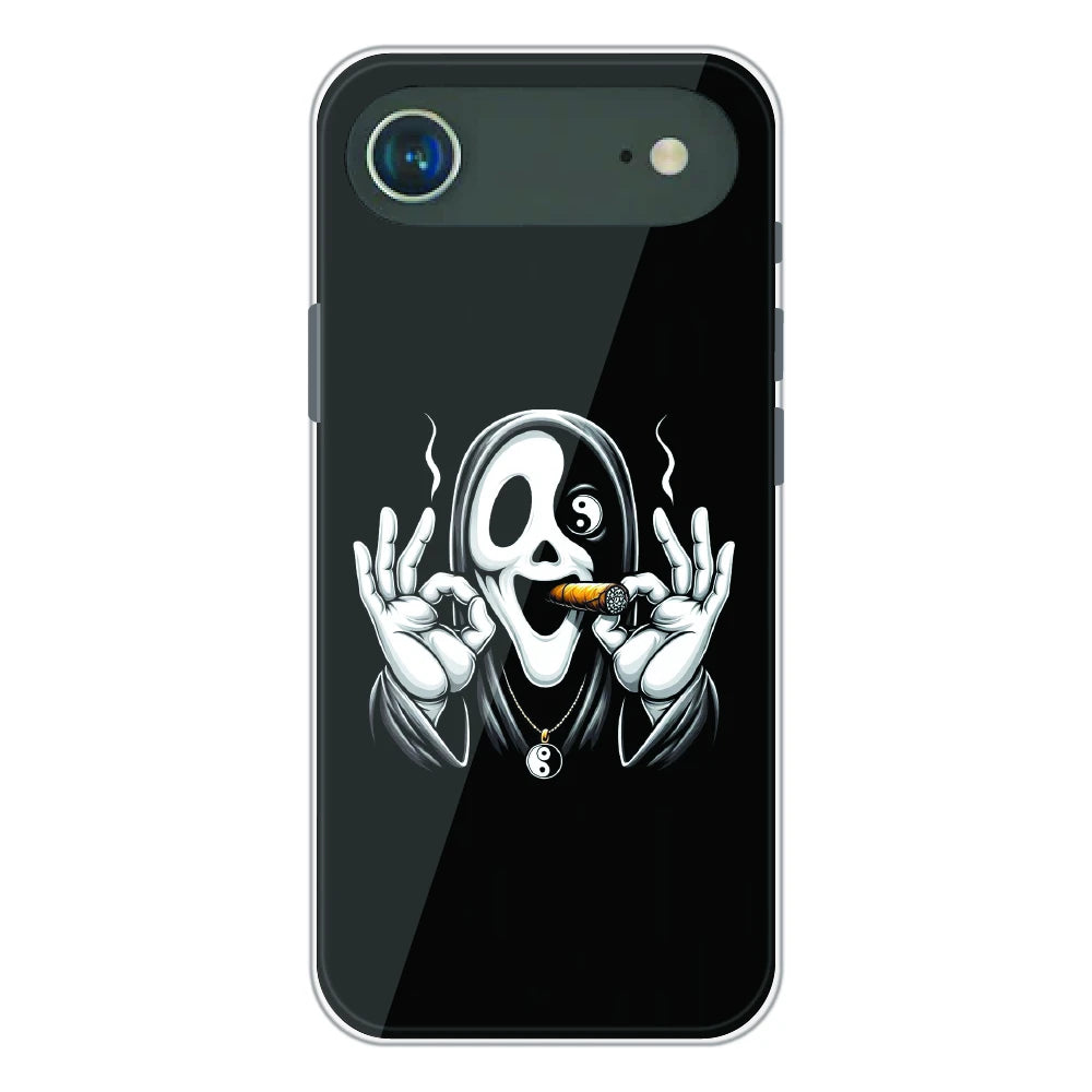 Smoky Skull Chill - Printed Silicone Case For Apple iPhone Air