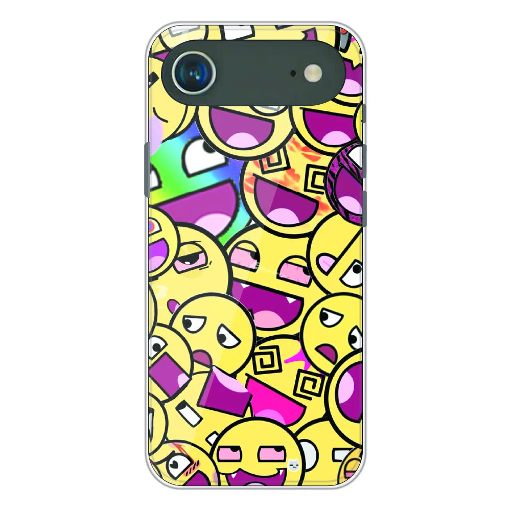 Emoji Chaos Pop Art - Printed Silicone Case For Apple iPhone Air