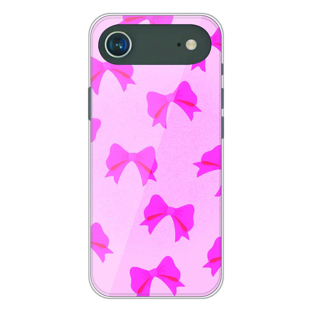 Pink Bow Aesthetic Pattern - Printed Silicone Case For Apple iPhone Air