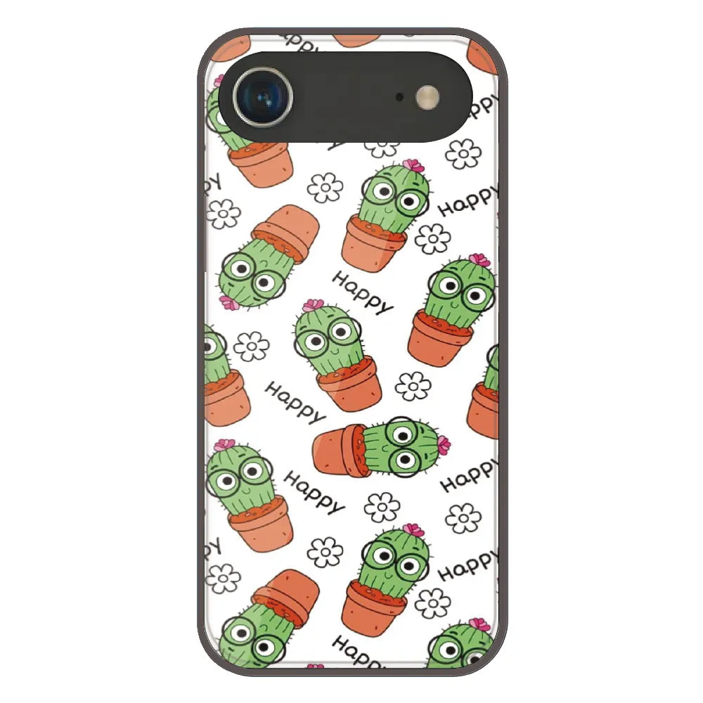 Cute Cactus Happy - Printed Silicone Case For Apple iPhone Air