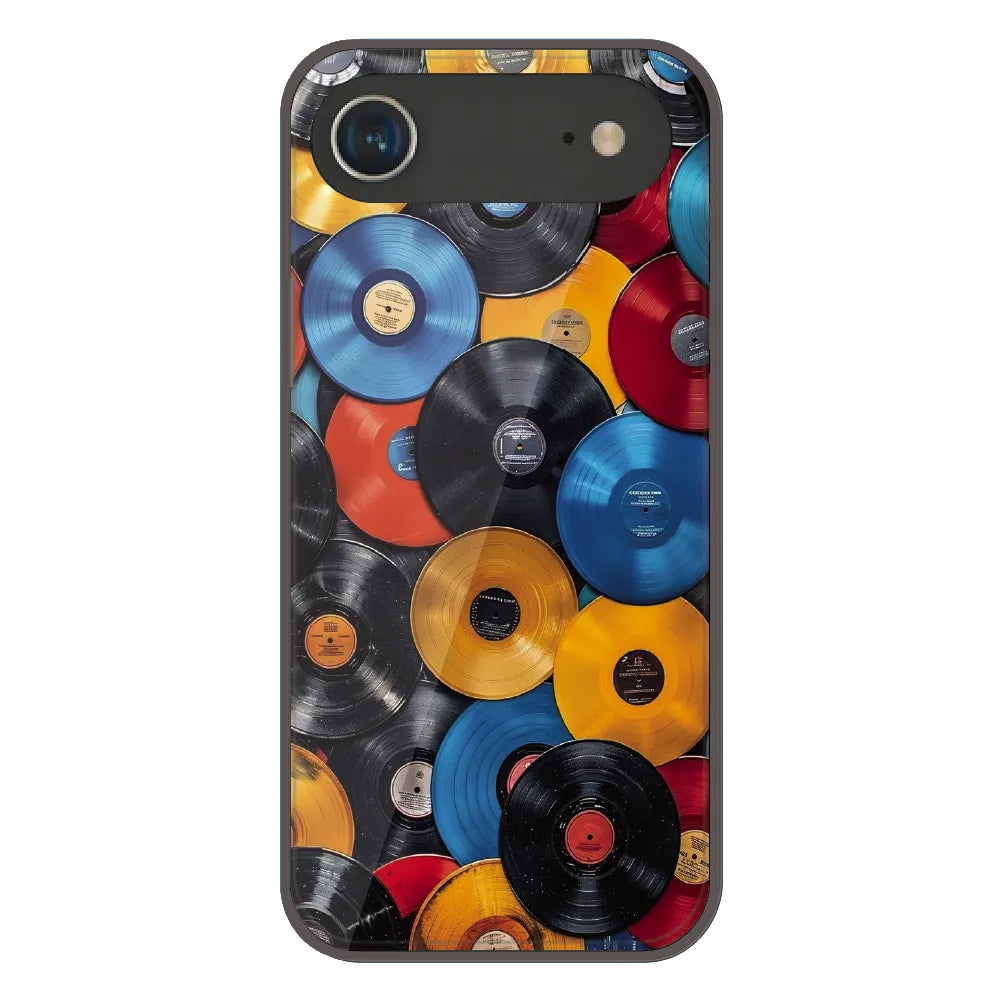 Retro Vinyl Record Pattern - Printed Silicone Case For Apple iPhone Air