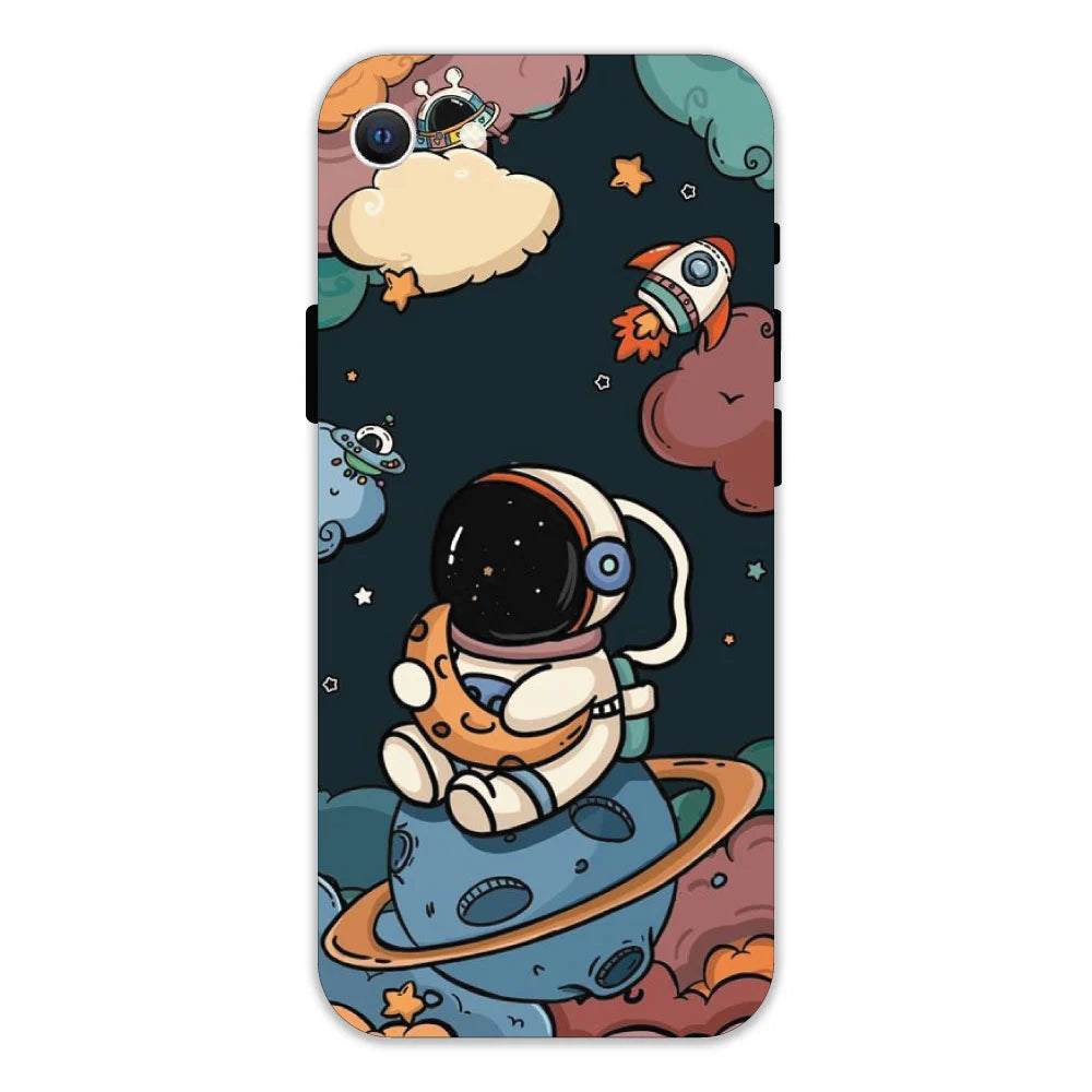 Cute Astronaut Hard Case Apple IPhone SE 2022 Models