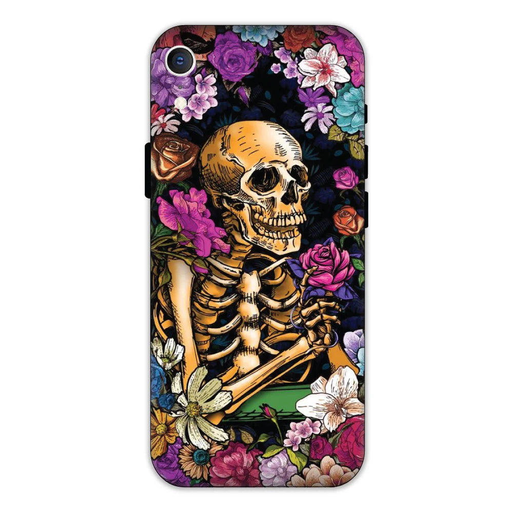 Skeleton & Flowers Hard Case Apple iPhone XR Models