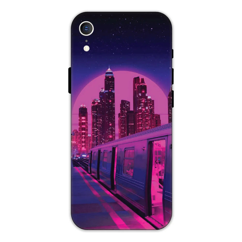 Neon City Synthwave Hard Case Apple iPhone XR Models