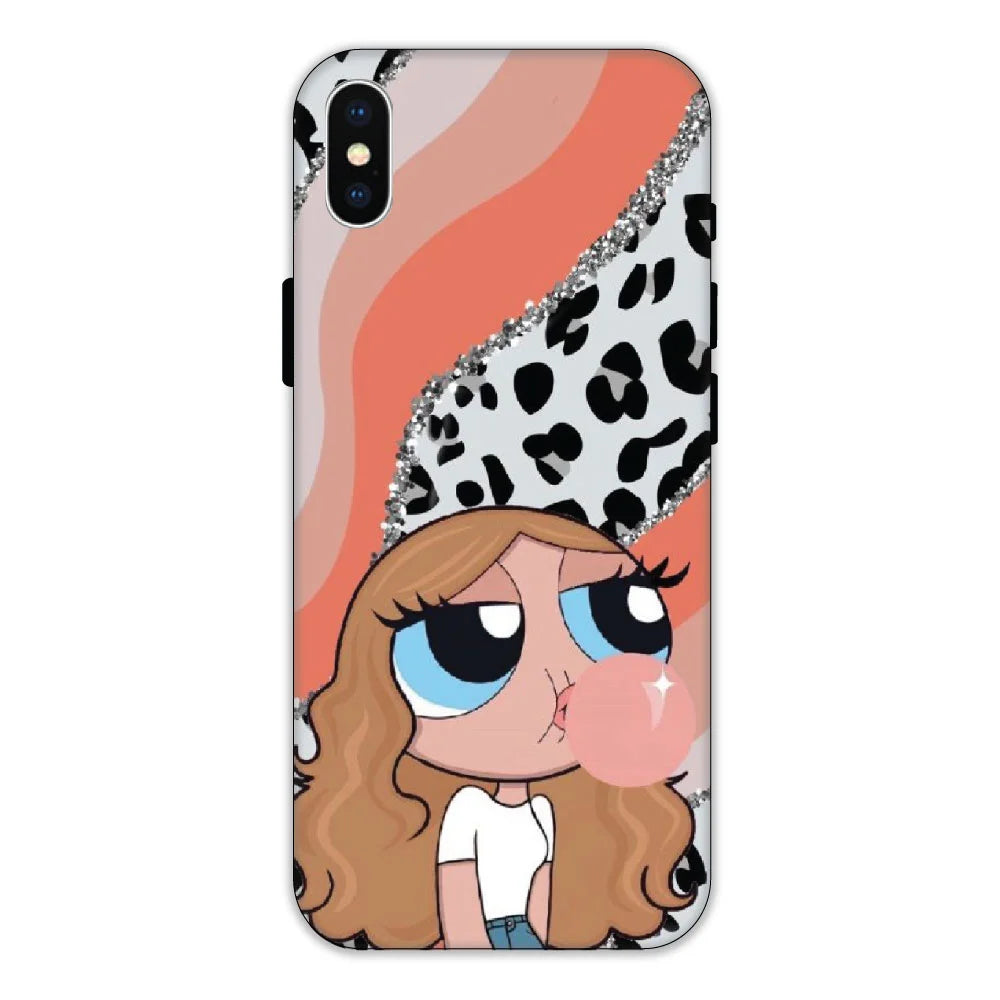 Peach Print Baddie Girl  - Hard Cases For Apple iPhone Models