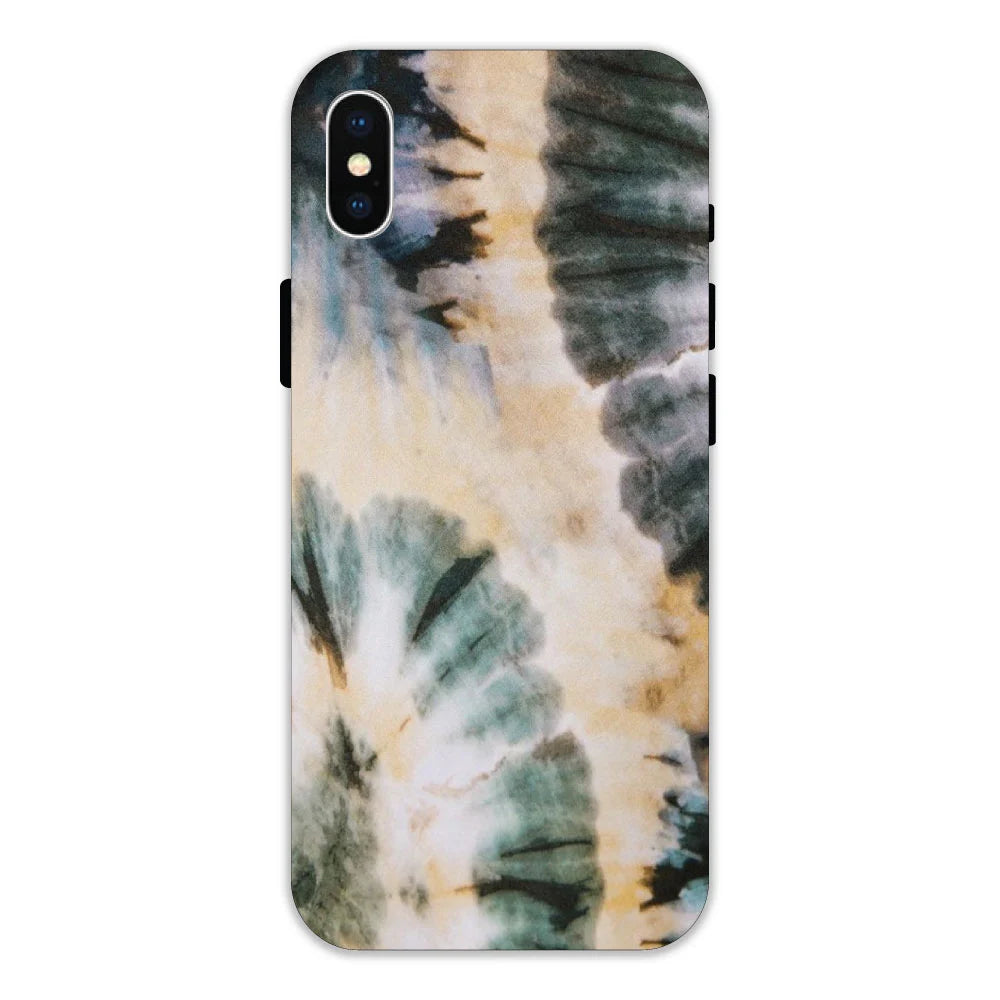 Black and Gold Tie Dye Hard Case Apple iPhone XS Models