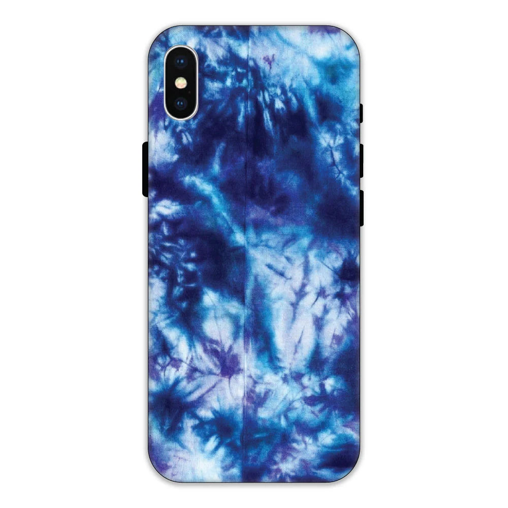 Dark Blue Tie Dye Hard Case Apple iPhone X Models
