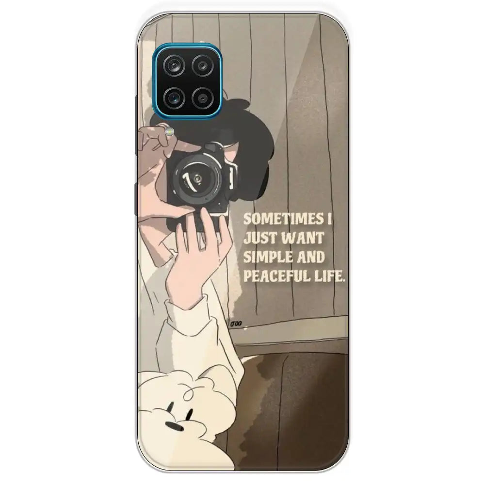 Photographer - Printed Silicone Case For Samsung Galaxy M12