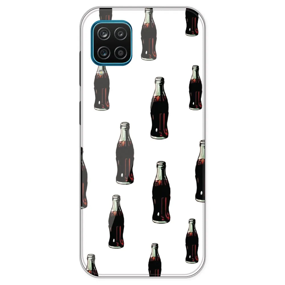 Soft Drink - Clear Printed Silicone Case For Samsung Galaxy M12