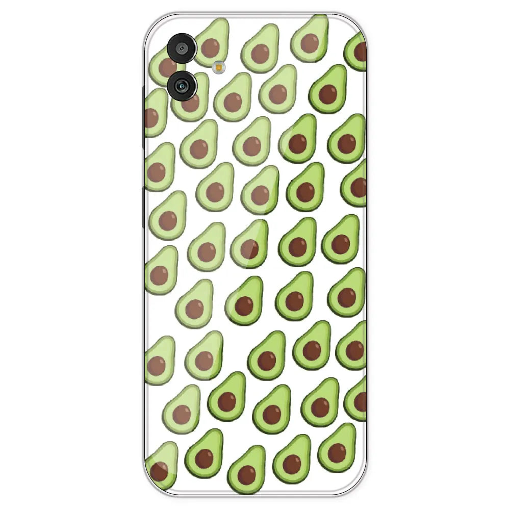 Avocado - Clear Printed Silicone Case For Samsung Galaxy M13