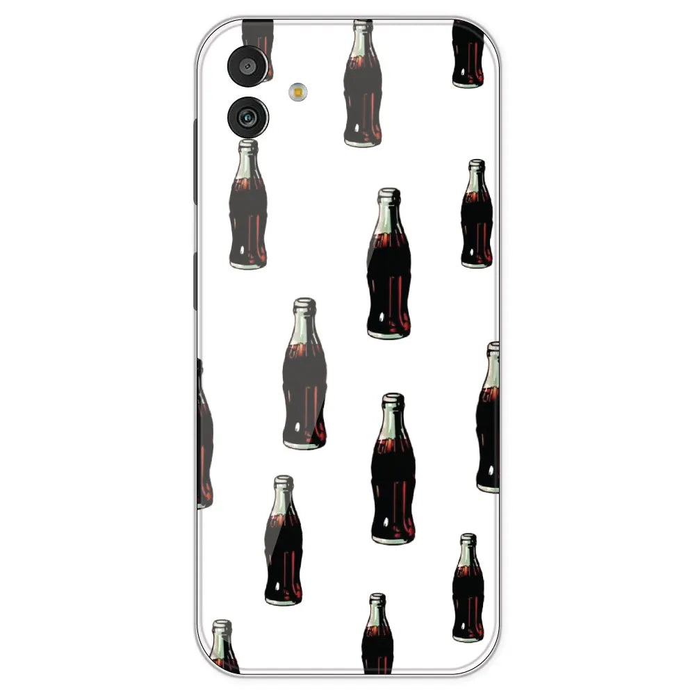 Soft Drink - Clear Printed Silicone Case For Samsung Galaxy M13