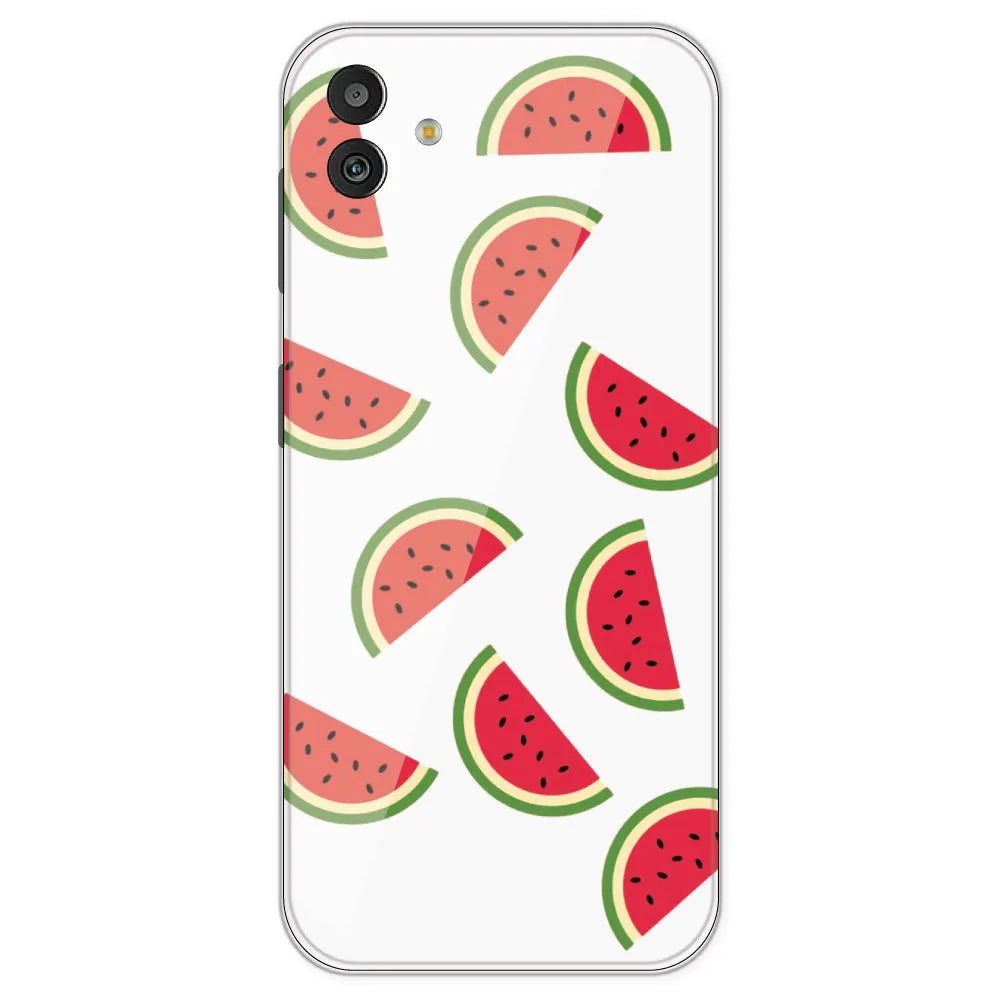 Watermelons - Clear Printed Silicone Case For Samsung Galaxy M13