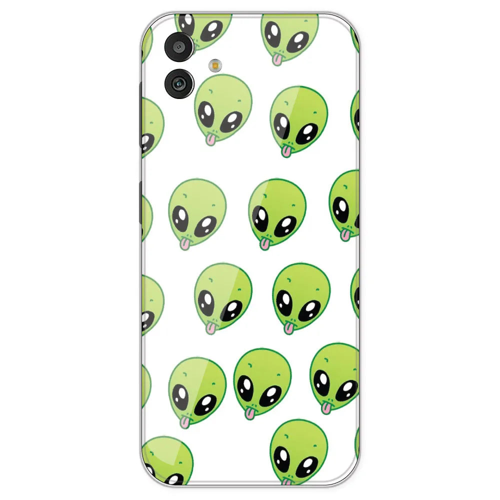 Alien - Clear Printed Silicone Case For Samsung Galaxy M13