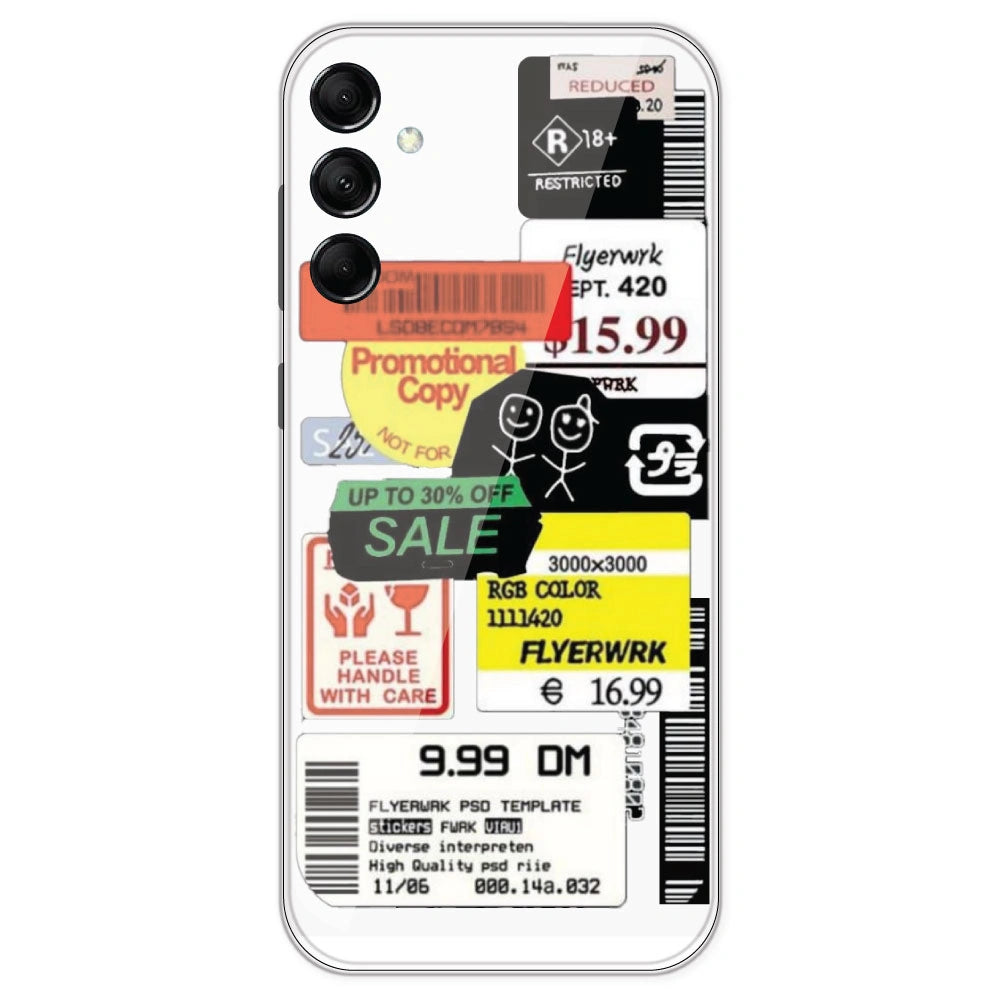 Sales - Clear Printed Silicone Case For Samsung Galaxy M14