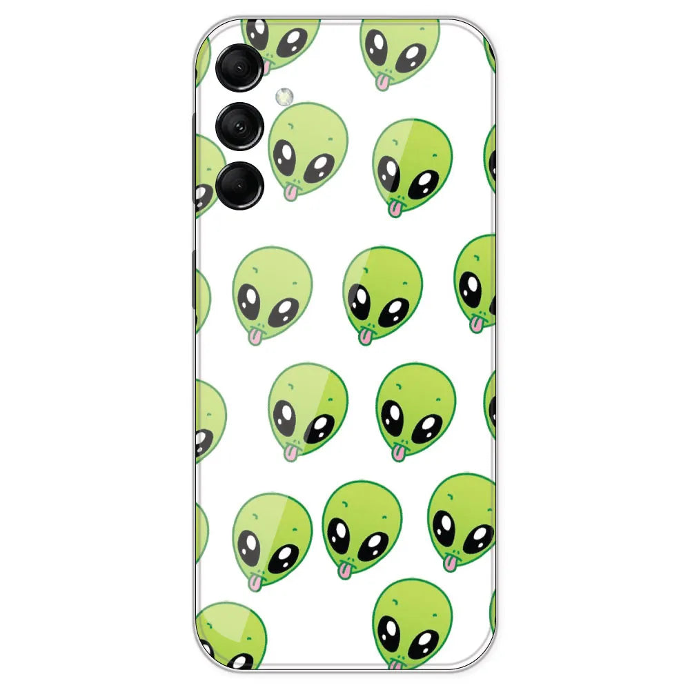 Alien - Clear Printed Silicone Case For Samsung Galaxy M14