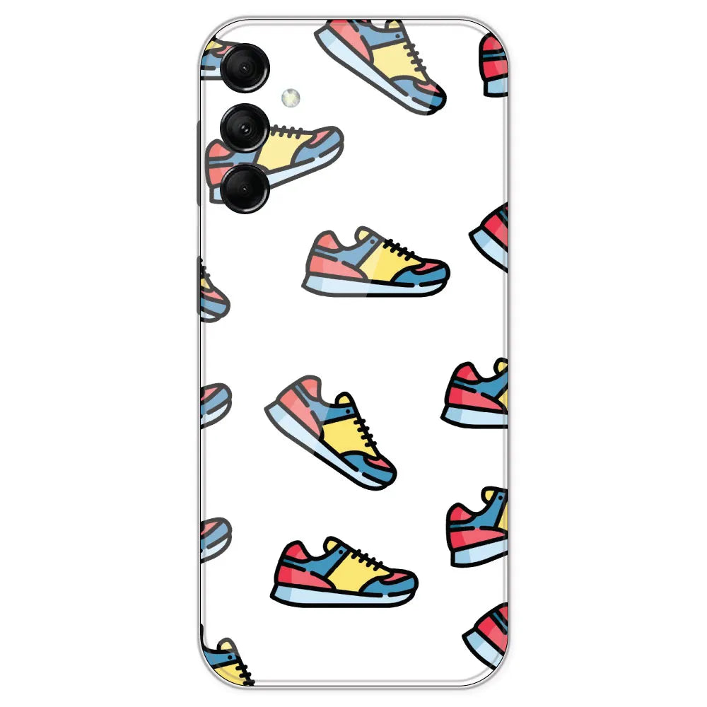 Sneakers - Clear Printed Silicone Case For Samsung Galaxy M14