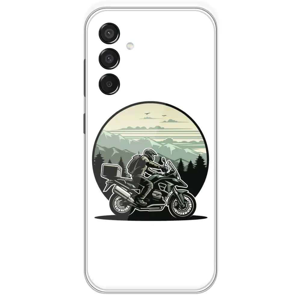Biker - Printed Silicone Case For Samsung Galaxy M15