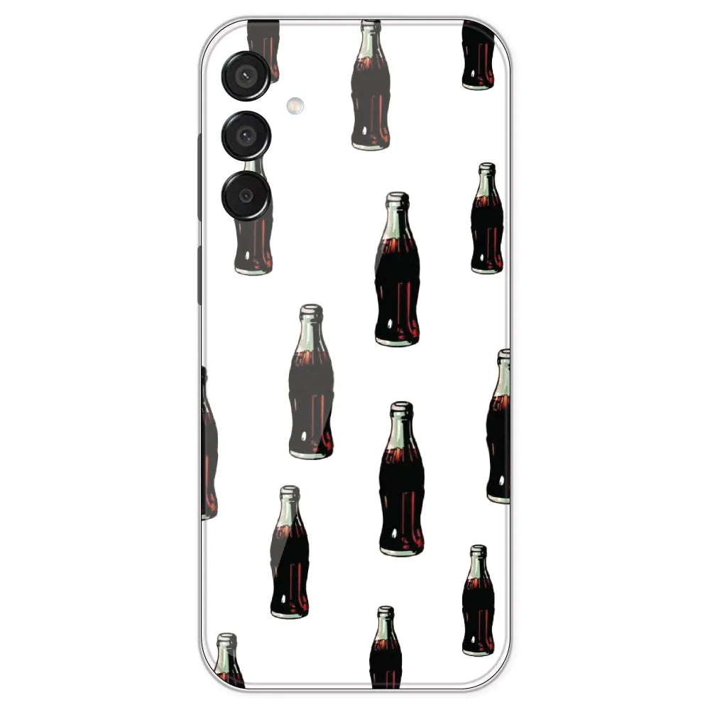 Soft Drink - Clear Printed Silicone Case For Samsung Galaxy M15